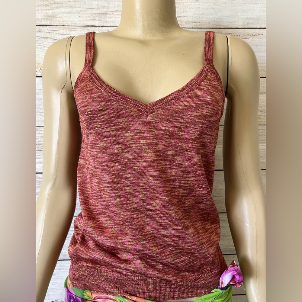 Dolce & Gabbana Rare Vintage Multicolor Tank Top Size 28/42
